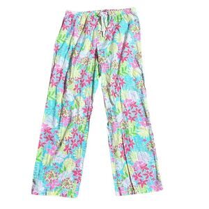 Lilly Pulitzer women’s small bal harbour palazzo pants floral colorful light